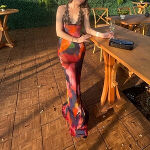 Rat & Boa Paola Floral Slip Dress XS